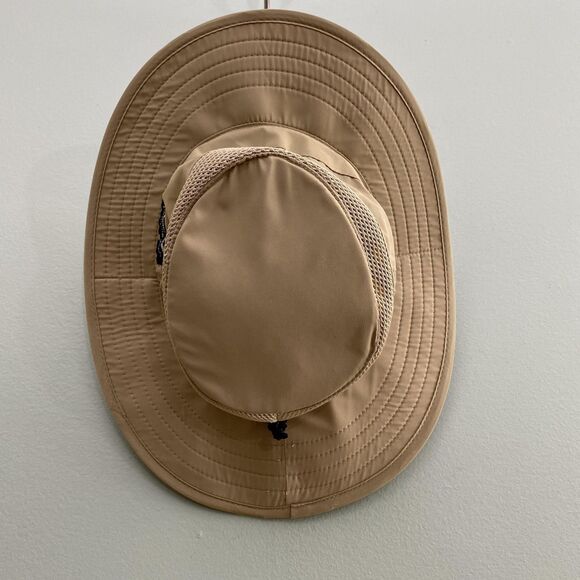 Panama Jack Hat Wide Brim Safari Boonie Mesh Vent Flap Strap Back Tan Mens S/M - Picture 5 of 12